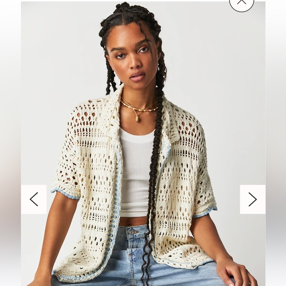 NWT Free People Santa Cruz Club Shirt - Picture 3 of 11